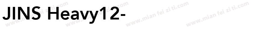 JINS Heavy12字体转换